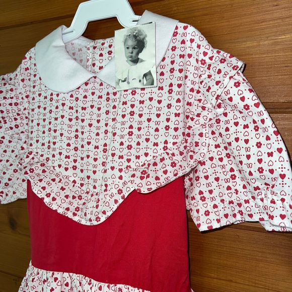 NWT Vintage Mary’s Classics Red & White Apron Dress 3T - Picture 2 of 6
